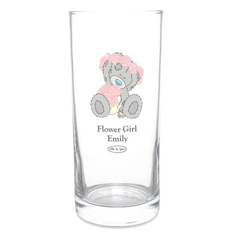 Personalised Me to You Bear Wedding Girl Hi Ball Glass £11.99